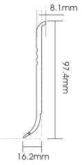 PVC F100-B Skirting Board