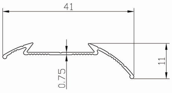 HX Series Aluminum Flooring Profile BJ-001C