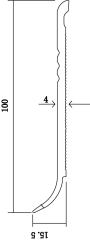PVC F100-C Skirting Board