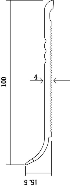 PVC F100-C Skirting Board