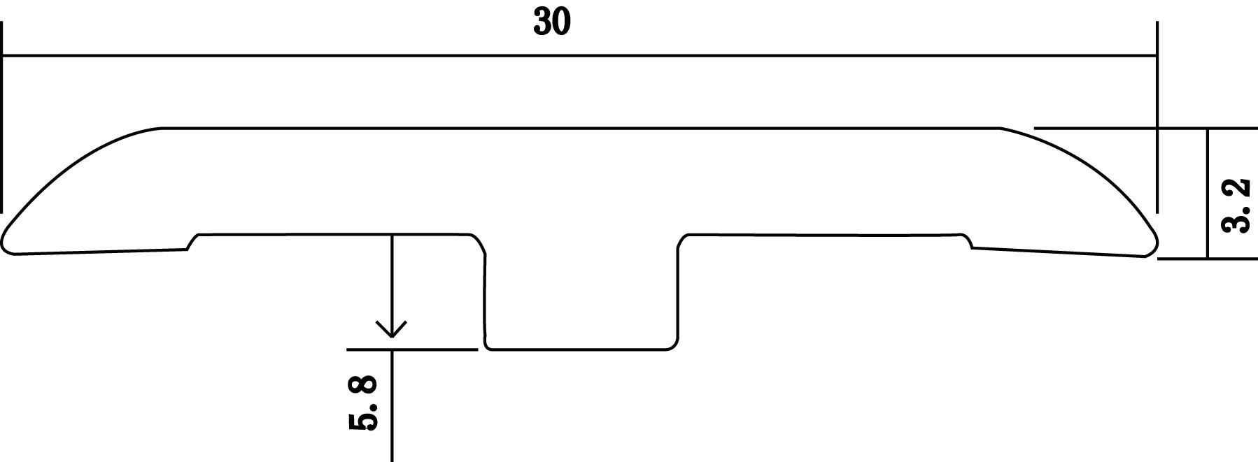 Surface Printed&nbsp; PVC flooring profil F-YP30