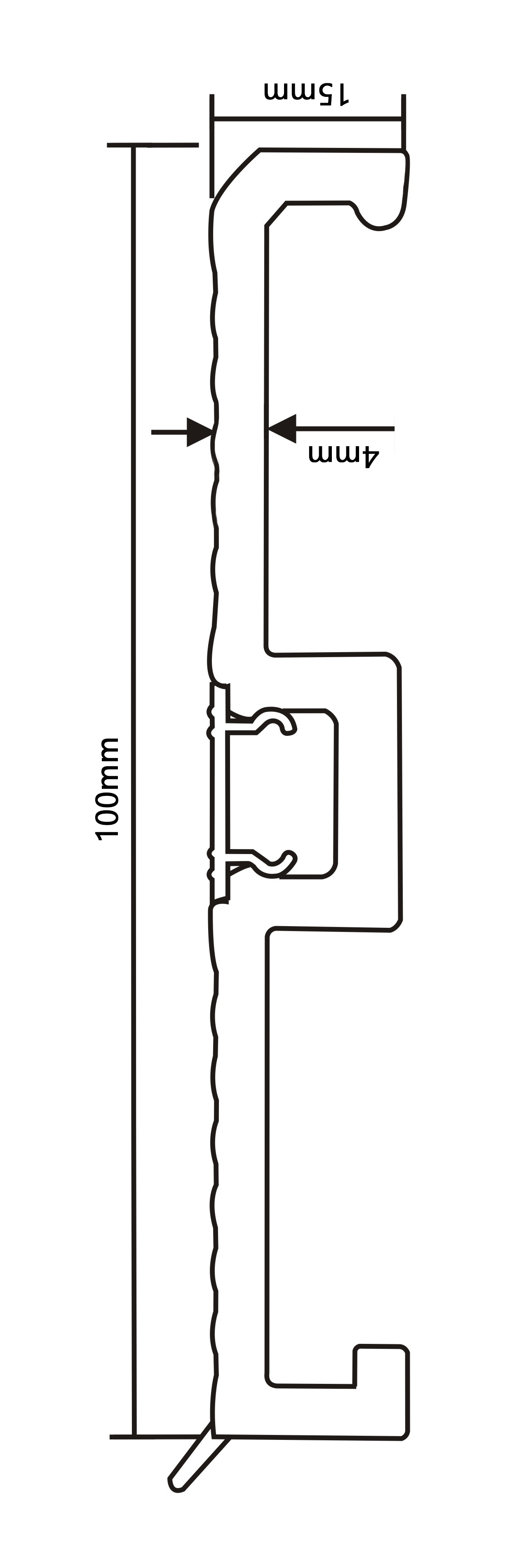 PVC F100-D Skirting Board