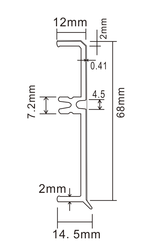 PVC P68-A Skirting Board
