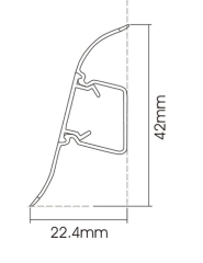 PVC P44-A Skirting Board