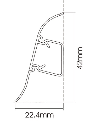 PVC P44-A Skirting Board