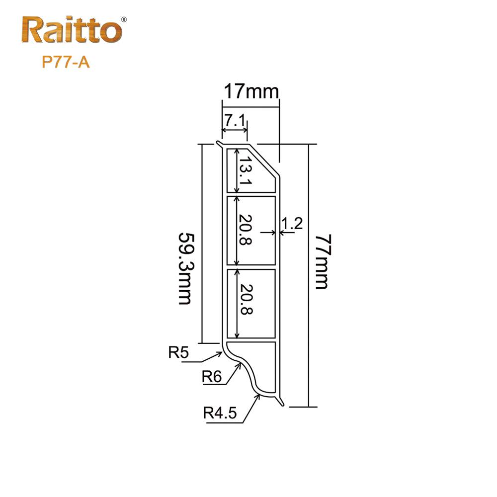 PVC P77-A Skirting Board