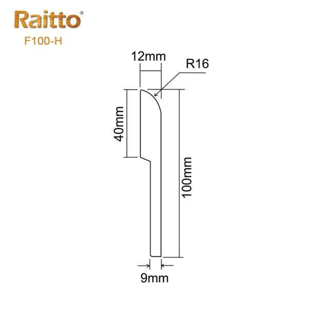 PVC F100-H Skirting Board