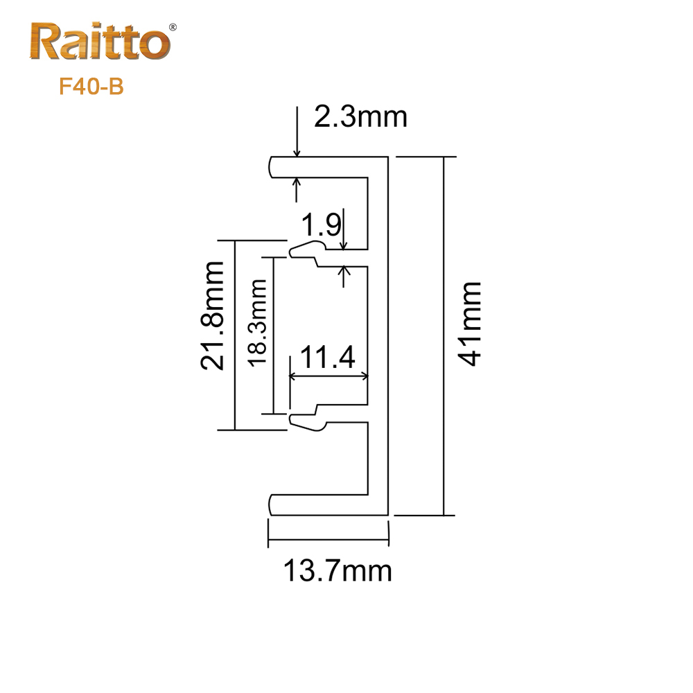 PVC F40-B Skirting Board