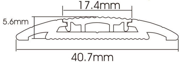 Surface Printed PVC flooring profile YP40