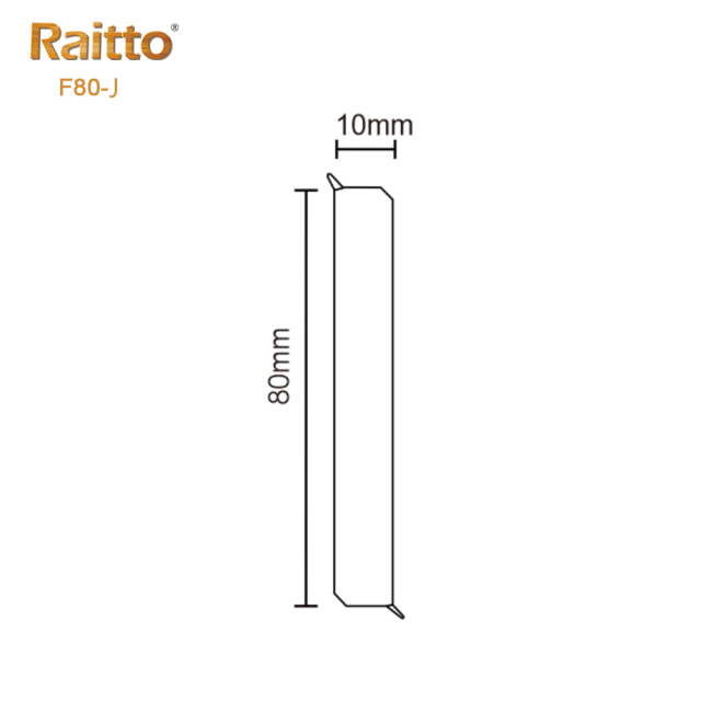 PVC F80-J Skirting Board