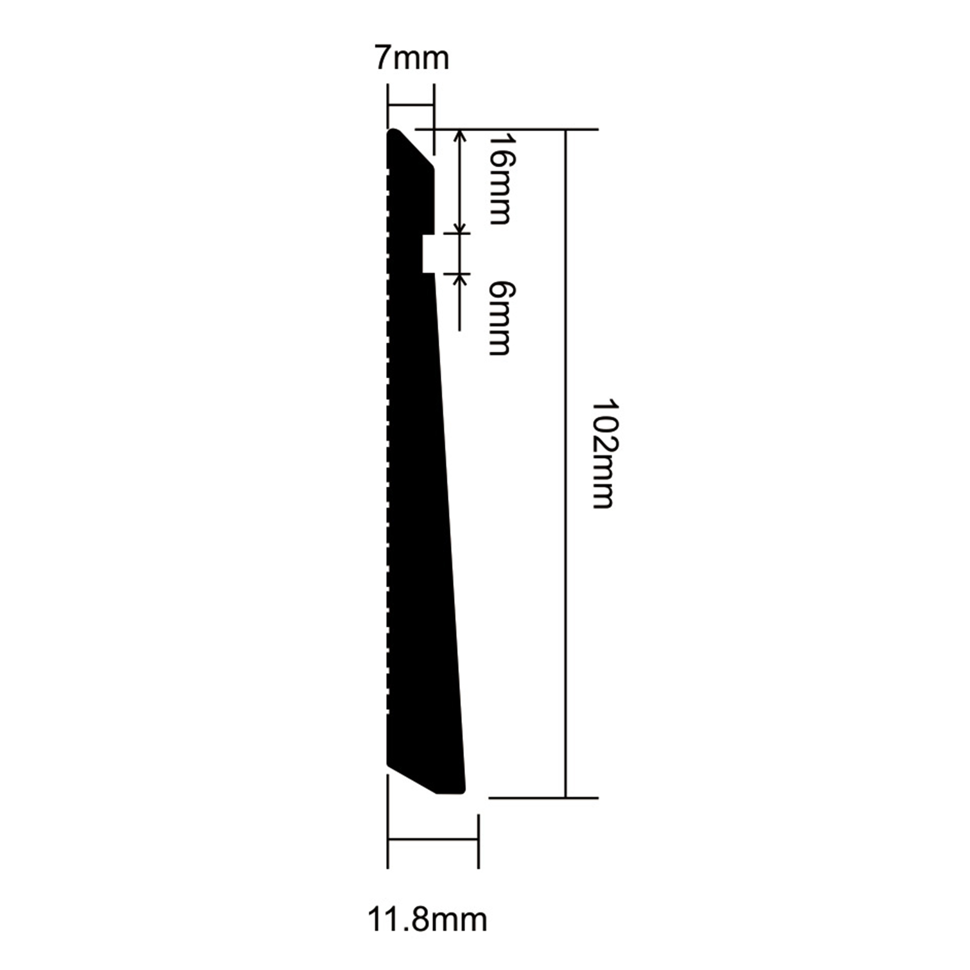 PVC S102-B Skirting Board