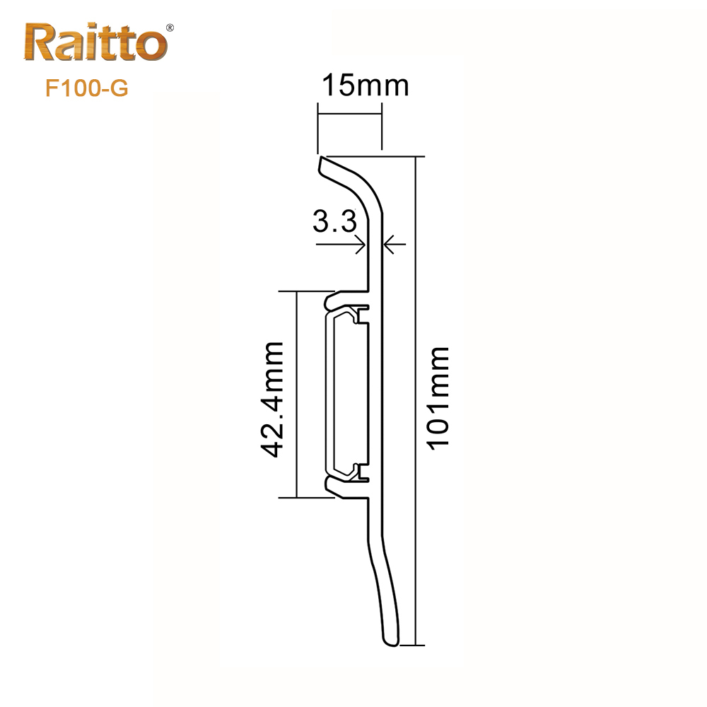 PVC F100-G Skirting Board