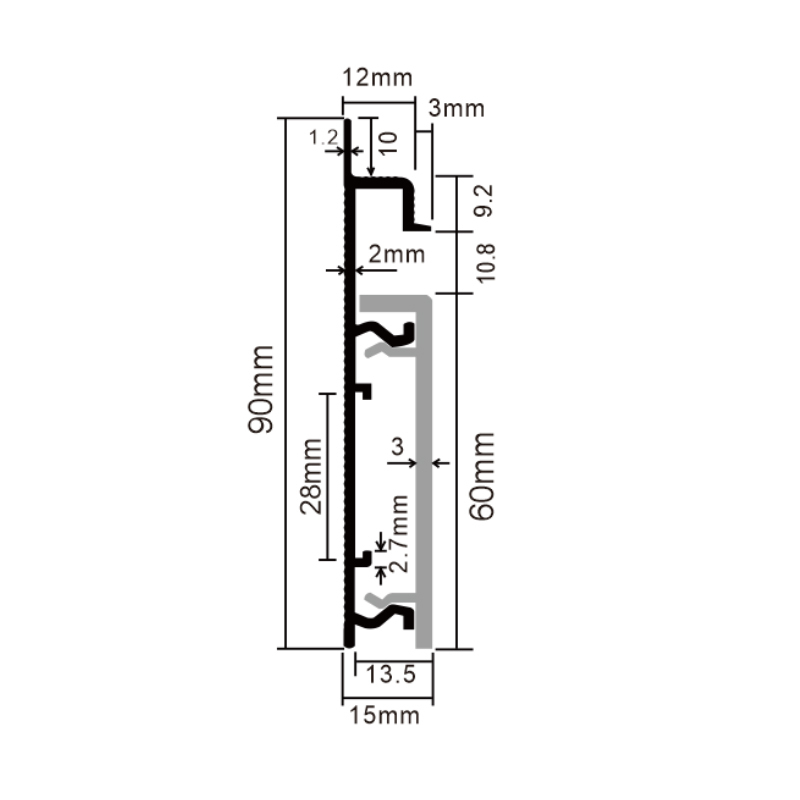 PVC P90-A Skirting Board