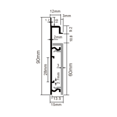 PVC P90-A Skirting Board