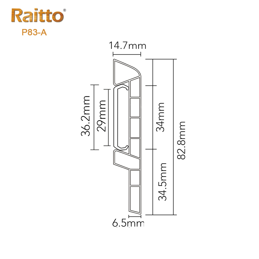 PVC P83-A Skirting Board