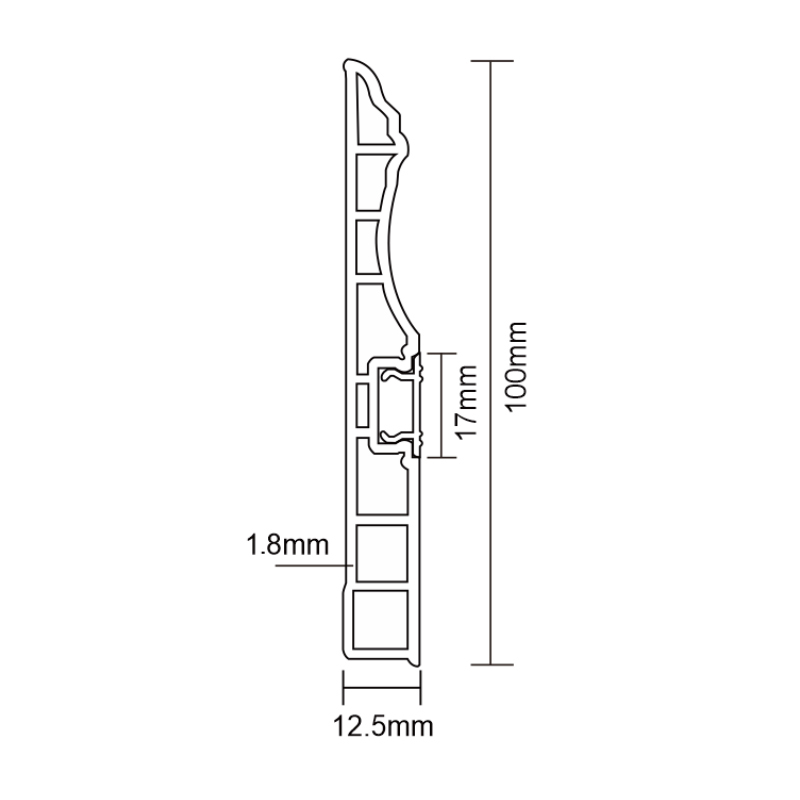 PVC F100-E Skirting Board