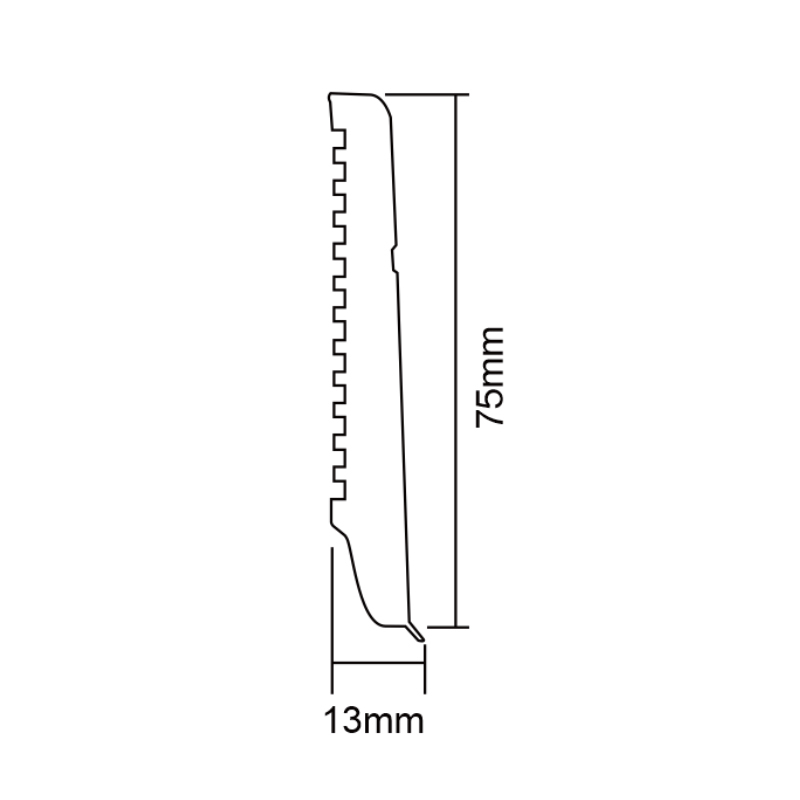 PVC F75-E Skirting Board