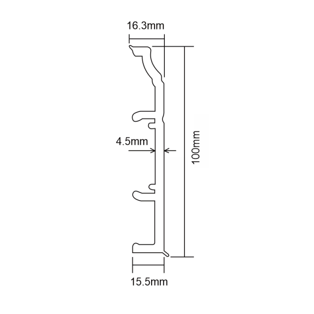 PVC F100-F Skirting Board