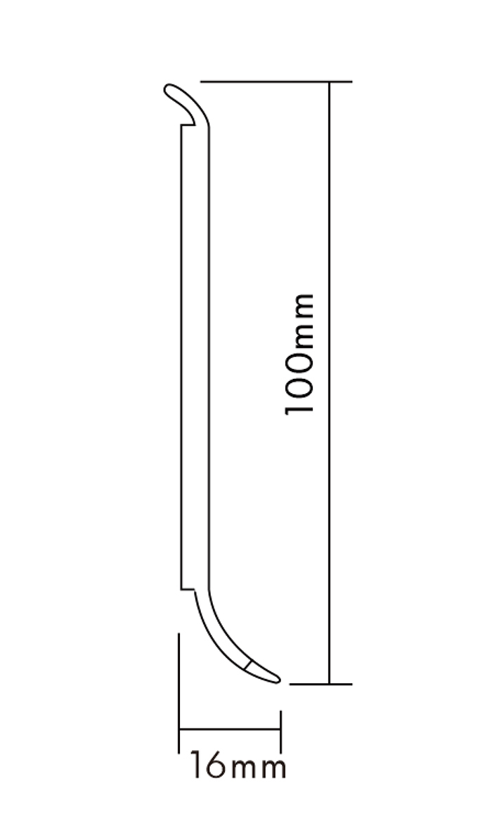 PVC F100-A Skirting Board
