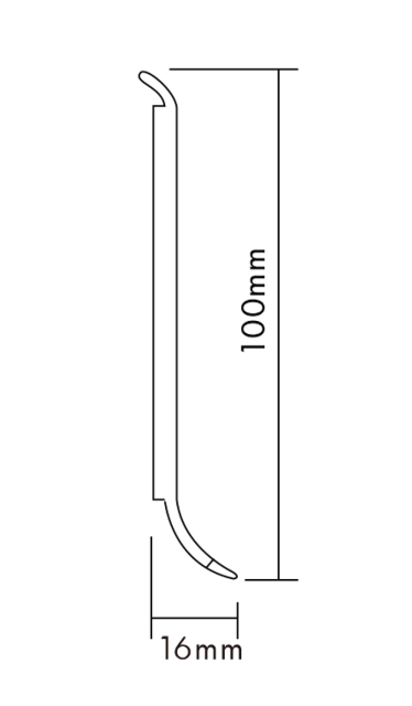 PVC F100-A Skirting Board