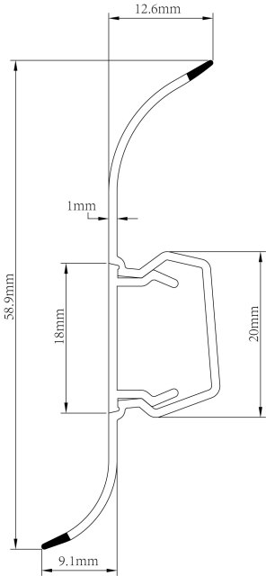 PVC P90-B Skirting Board