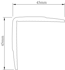 Soft PVC Corner Guard S*CG*45*45