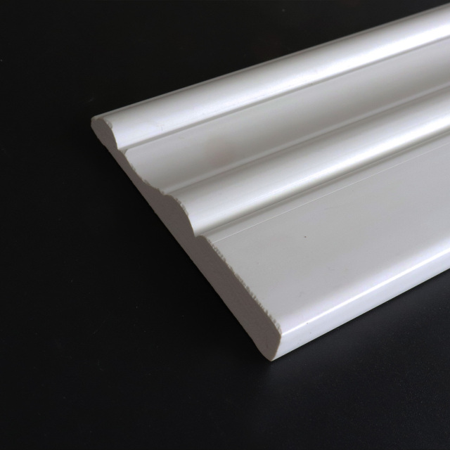 Foamed PVC U-DJ80 Door Jamb / skirting board / Waist Line