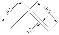 Hard PVC Corner Guard CG-Y-20