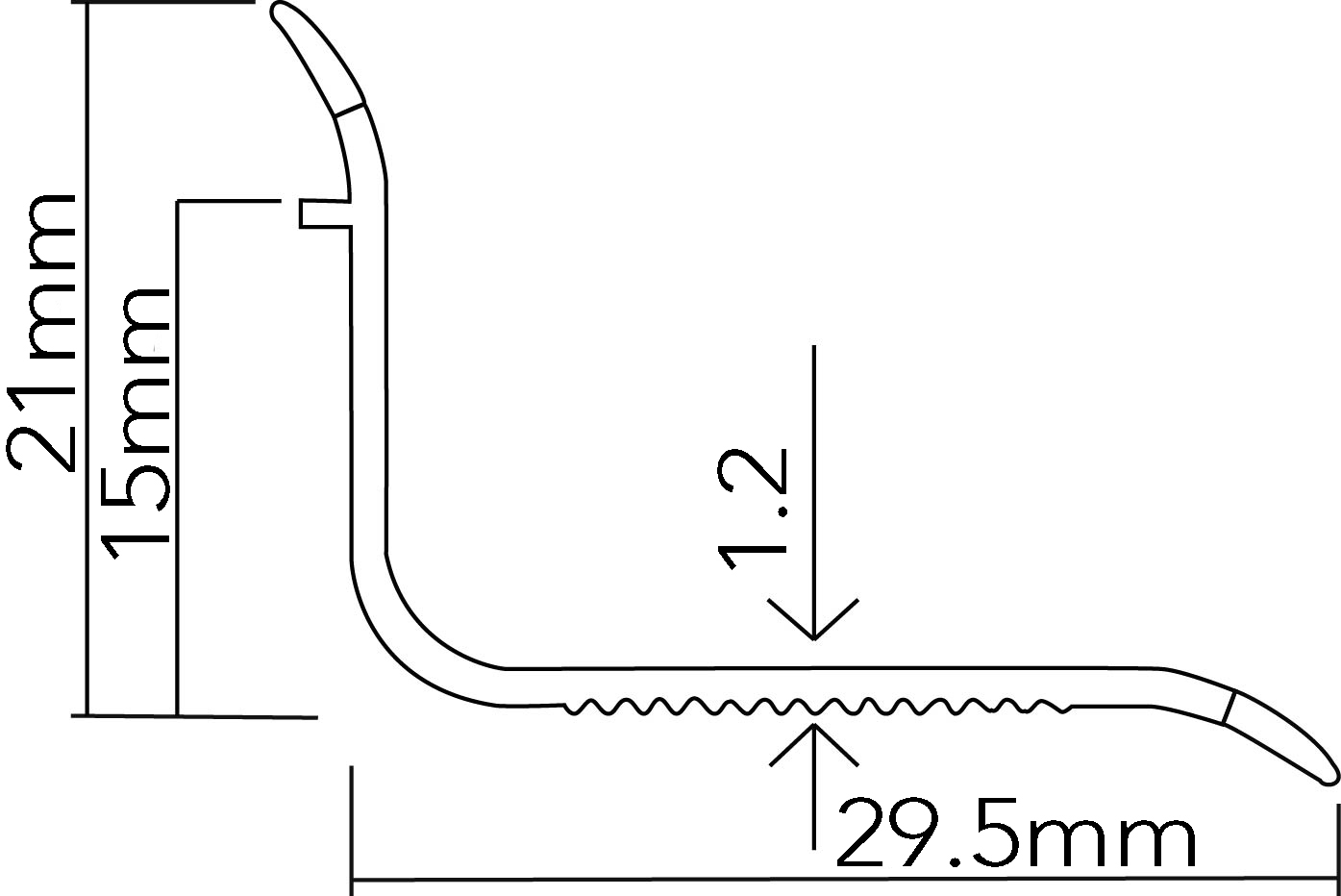 Hard PVC Corner Guard CG-B-20*30
