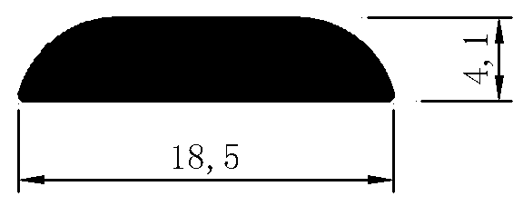 surface printed Foamed PVC T-Moulding F-YP19