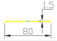 Hard PVC Universal Angle UA-40*40