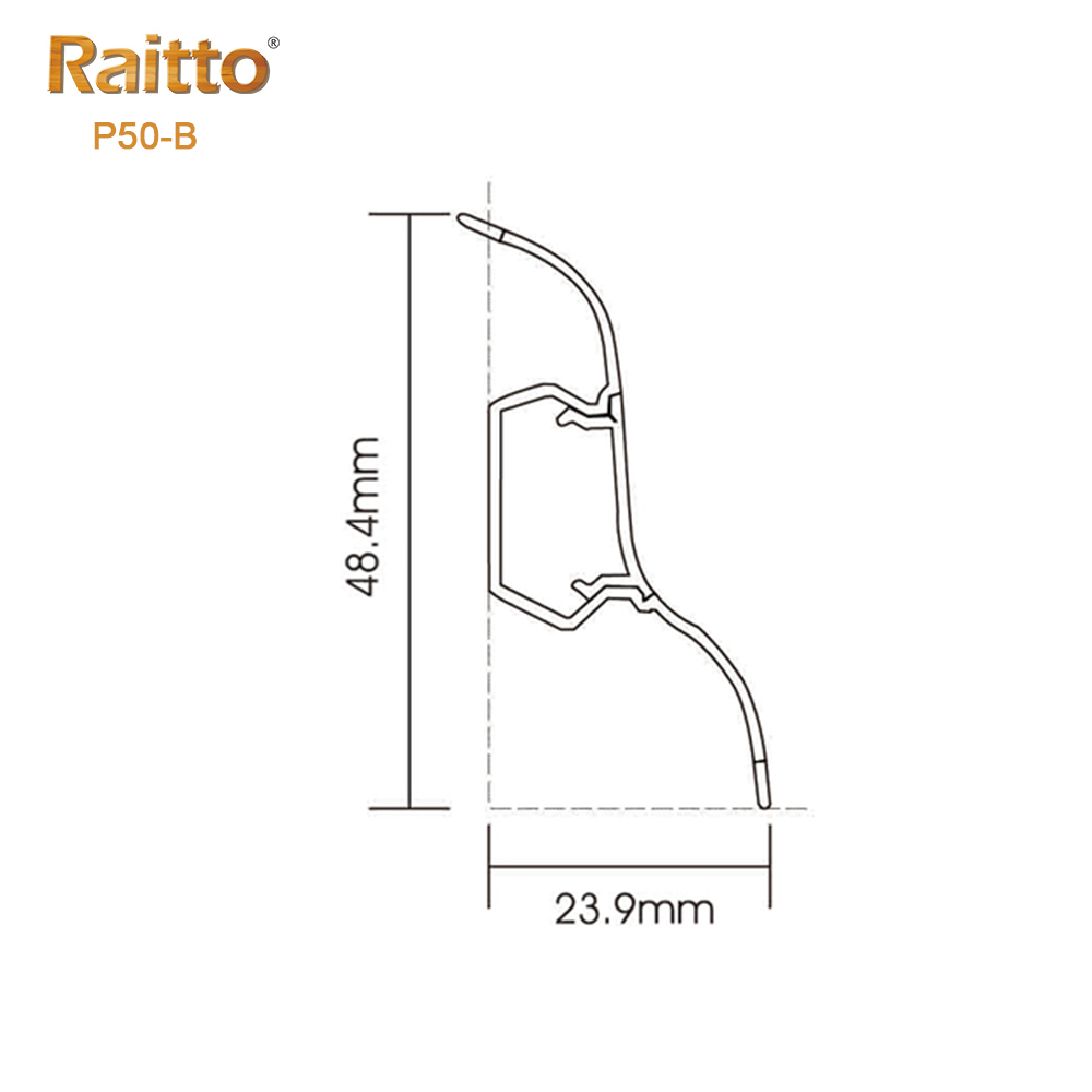 PVC P50-B Skirting board