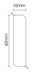 PVC F40-A Skirting Board