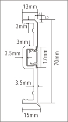PVC F70-D Skirting Board
