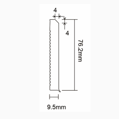 PVC S76-E Skirting Board