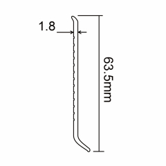 PVC S63-B Skirting Board
