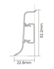PVC P50-D Skirting Board