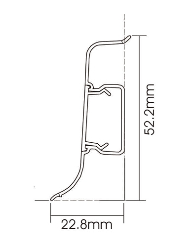 PVC P50-D Skirting Board