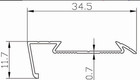 HX Series Aluminum Flooring Profile BJ-003C