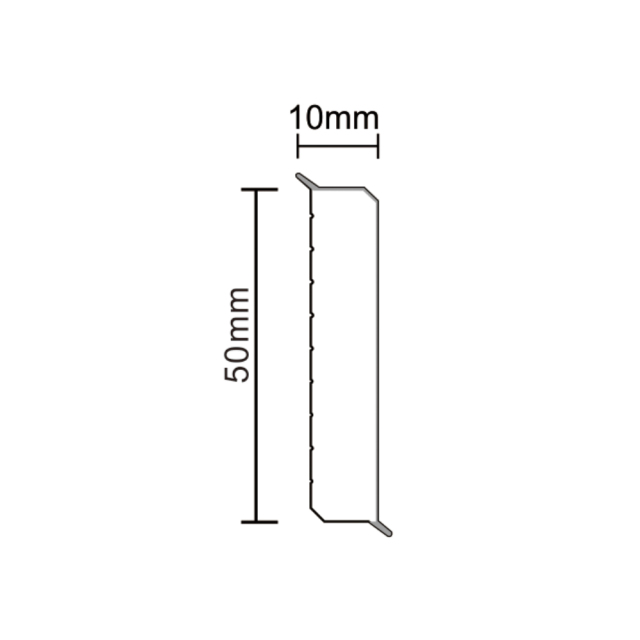 PVC F50-E Skirting Board