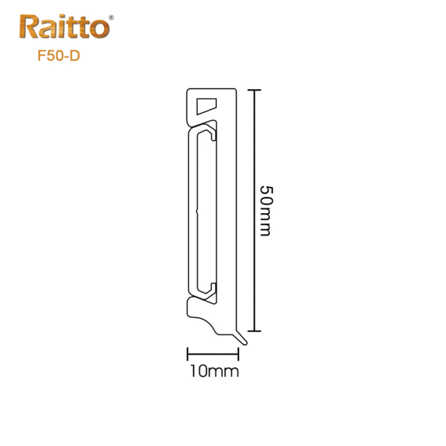 PVC F50-D Skirting Board