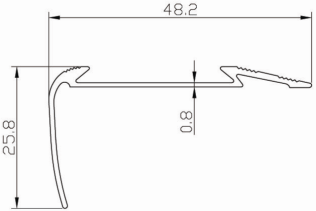 HX Series Aluminum Flooring Profile BJ-005A