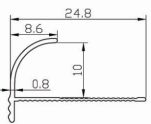Aluminium tile trim BJ-179