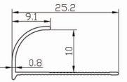 Aluminium tile trim BJ-033