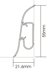 PVC P60-E Skirting Board