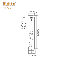 PVC F70-C Skirting Board