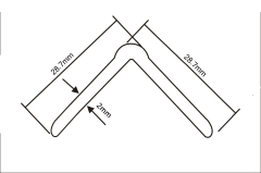 Foamed PVC Corner Guard F-CG-28
