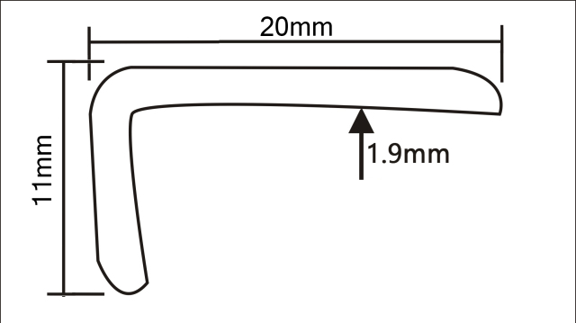 Advanced PVC flooring profile L8