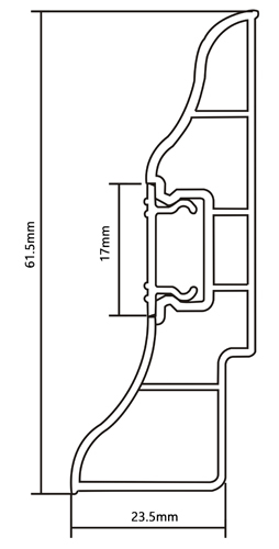 PVC P62-A Skirting Board