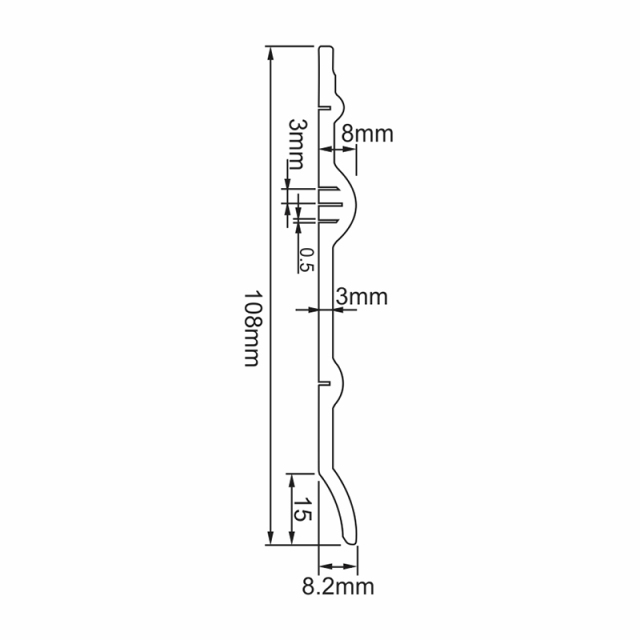 PVC S108-E Skirting Board